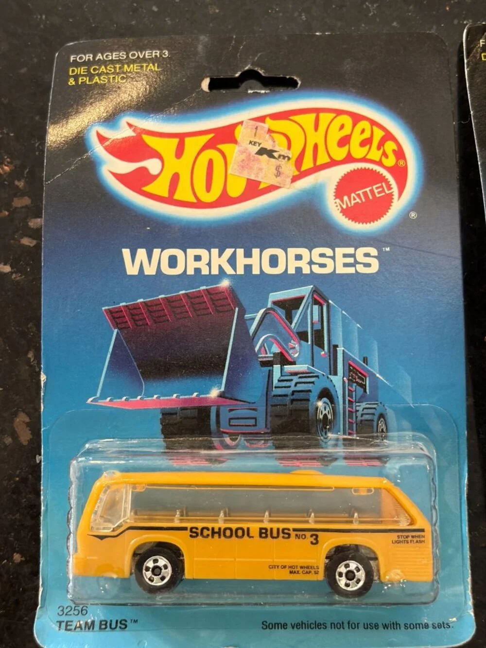 Lot 2 Vintage 1986 Hot Wheels Workhorses Rapid Transit School Bus Ice Cream Truc